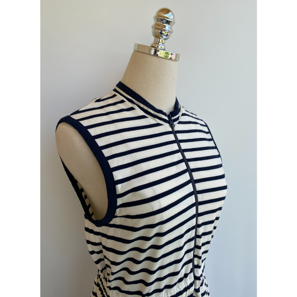 NWT Kule Sz M Blue White Striped White Cotton Tank Dress - Picture 4 of 9
